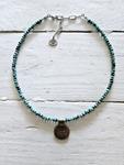 Gargantilla turquoise moneda | NOM104 | Bohemian Barcelona, freespirit, lifestyle.