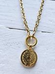 Cadena eslabones aro y moneda golden | 573 | Bohemian Barcelona, freespirit, lifestyle.