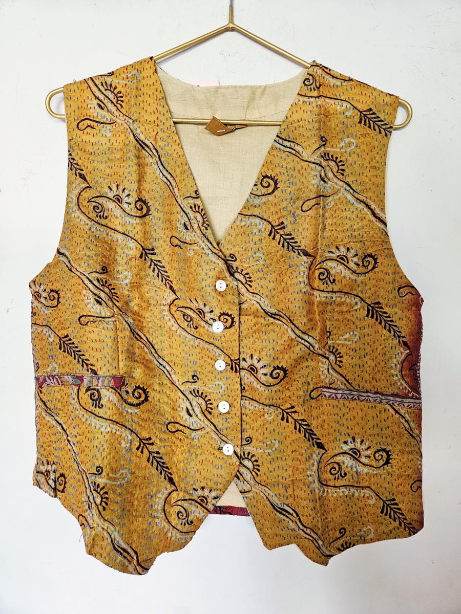 Chaleco kantha mustard | 1258 | Bohemian Barcelona, freespirit, lifestyle.